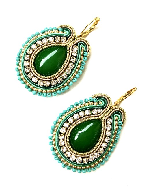 kolczyki soutache Sutaszowe kolczyki MADRID