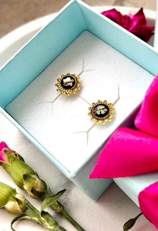 kolczyki z żywicy Kolczyki słoneczka