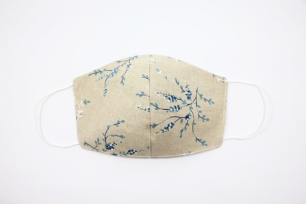 maseczki ochronne Maska ochronna lniana Malowany len