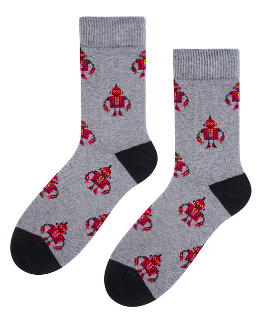 Skarpetki męskie Robot Popsox