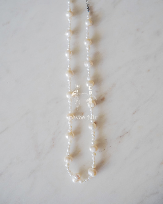 chokery Nieregularny naszyjnik z pereł