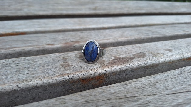 pierścionki - różne Lapis lazuli - pierścionek regulowany