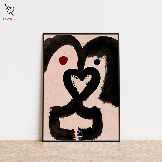 plakaty Plakat COUPLE GOALS grafika dla pary ilustracja walentynki miłóść rocznica