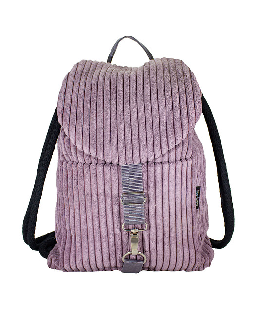 Plecak liliowy sztruks sacky bag