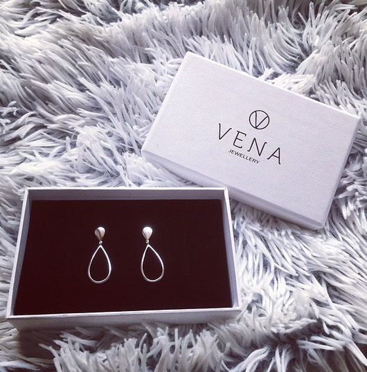 Srebrne wiszące kolczyki VENA Jewellery