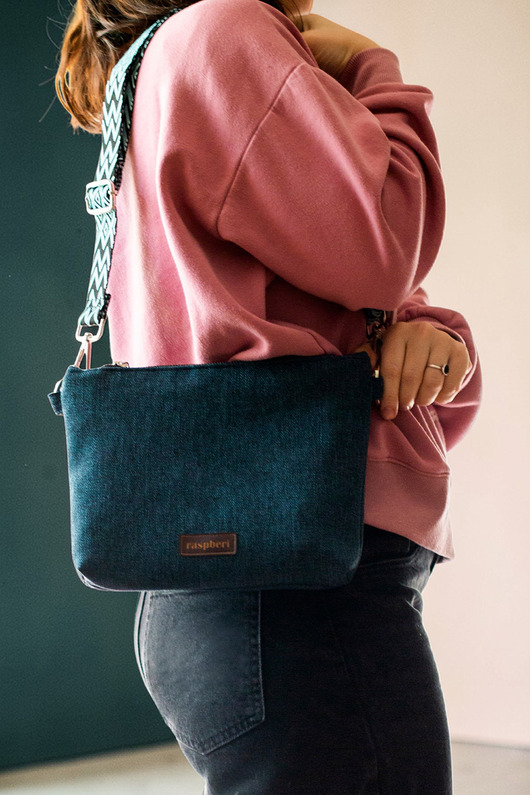 torebki mini Granatowa kopertówka