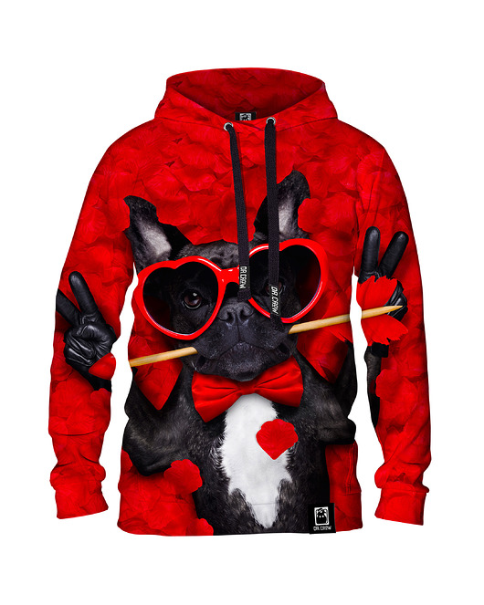 bluza z kapturem damska Damska Bluza z kapturem DR.CROW Dog Lover