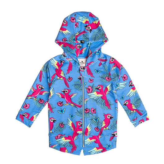 bluzy dla chłopców Bluza z kapturem Niebieska Papuga