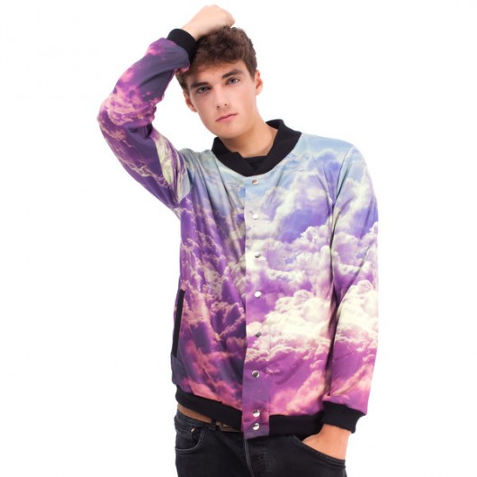 Baseball Jacket Clouds Mr Gugu Miss Go