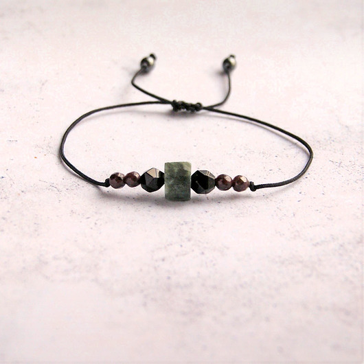 bransoletki z kamieni naturalnych Simply magic :: granat, serafinit, spinel