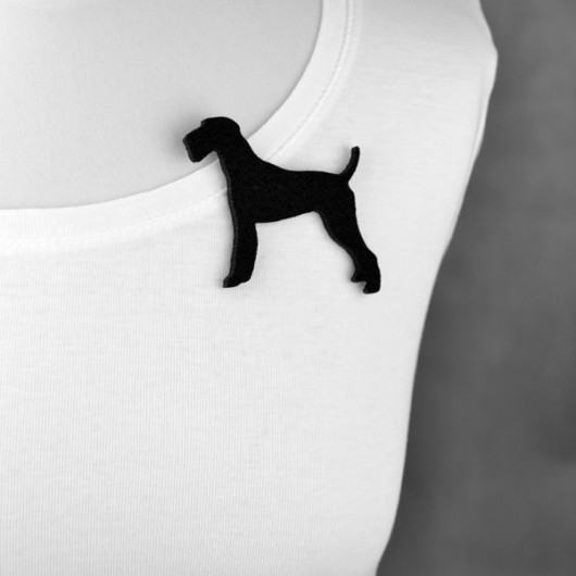  FeltDog10 felt label