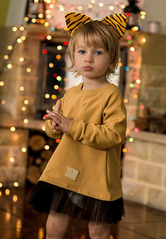 Bluza TULLE mustard Little Gold King