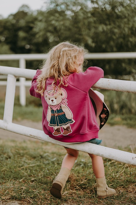 bluzy dla dziewczynki Bluza rozpinana bomberka Dakota Teddy