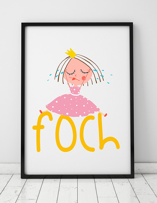 plakat. foch! (format A3) Love Life and Forest