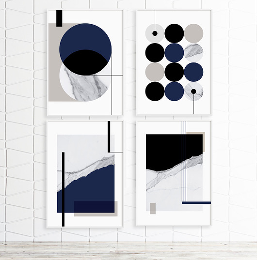 MARBLE - seria plakatów abstrakcyjnych PLAKATY GEOMETRYCZNE