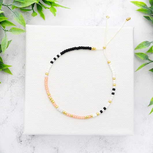 Bransoletka Minimal Dots - Peachy Ilovehandmade