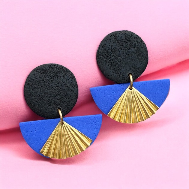 kolczyki z masy plastycznej Kolczyki Flamenco