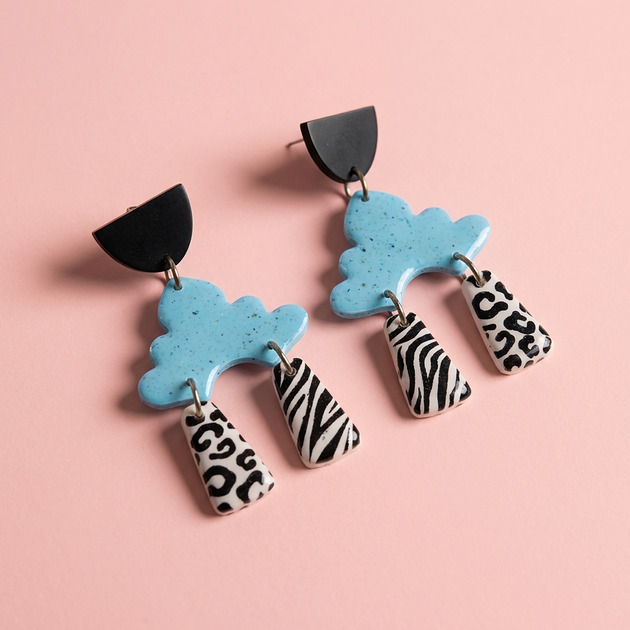 kolczyki srebrne Wyjątkowe kolczyki srebrne we wzory