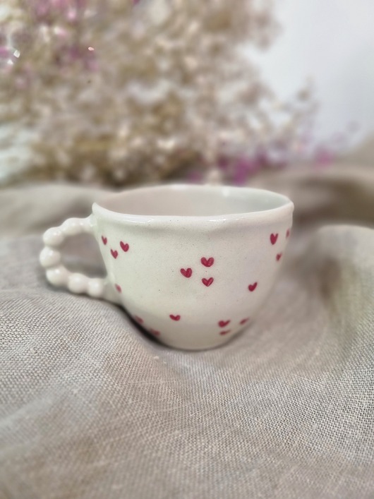 kubki Filiżanka ceramiczna SERDUSZKA