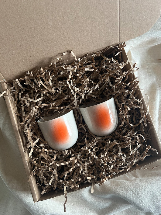 kubki Zestaw prezentowy 2 kubki na espresso