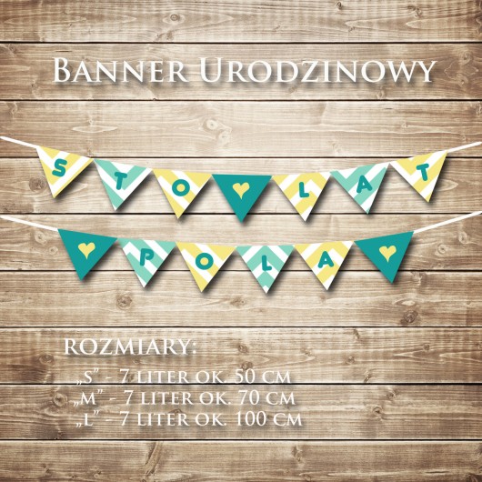Banner urodzinowy - rozmiar M! SoCute