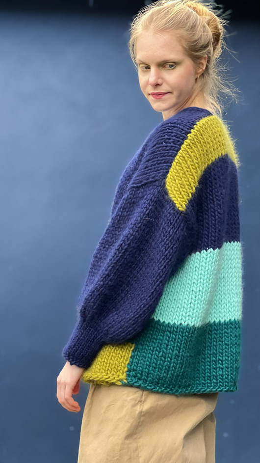 swetry 100% Merino sweter na drutach