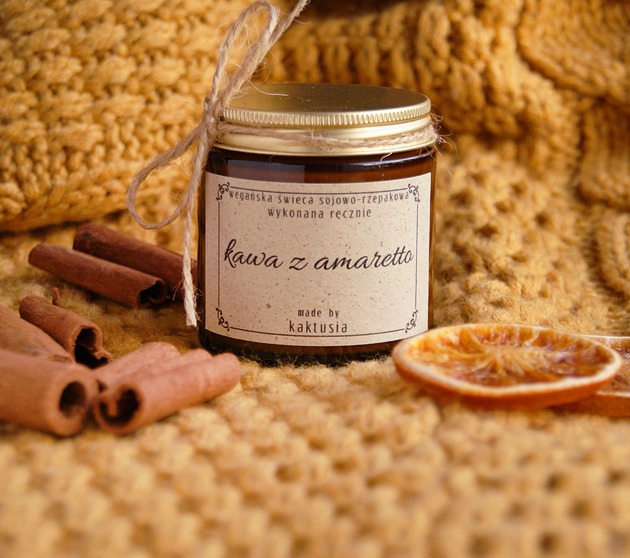 świeczniki i świece KAWA z AMARETTO - świeca 120ml