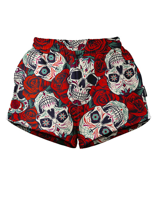 szorty damskie Shorty Spodenki Damskie DR.CROW Skull Tatoo