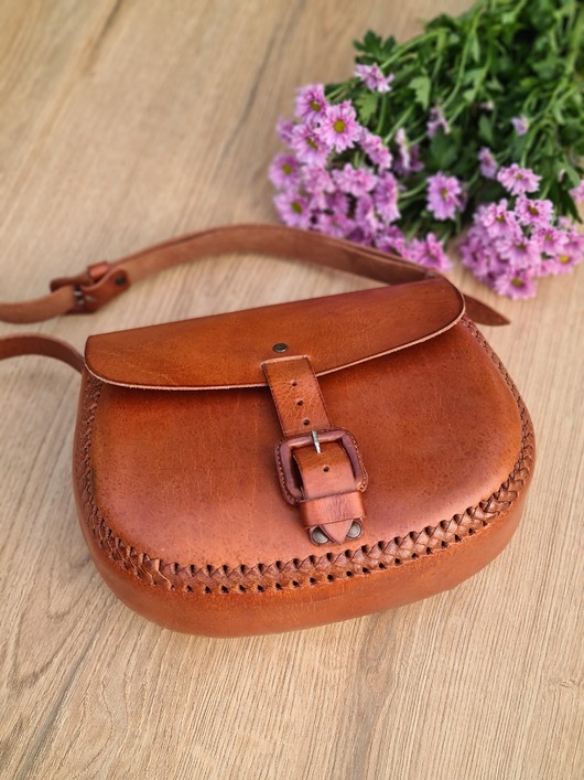 torby na ramię Torebka skórzana ręcznie robiona góralska Elena na ramię skóra