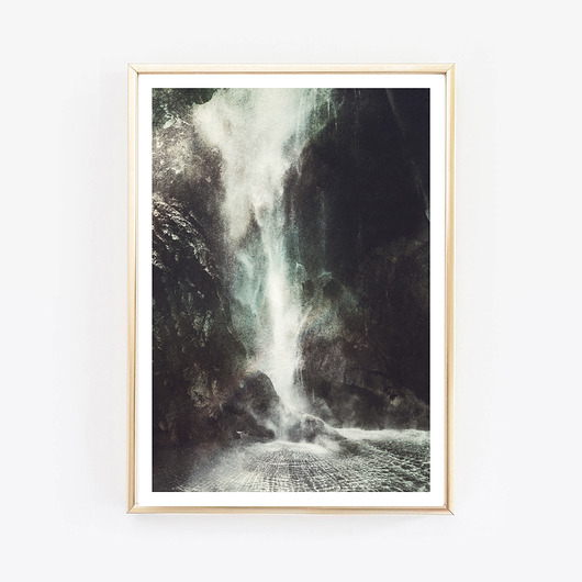 fotografia waterfall vintage fotografia plakat