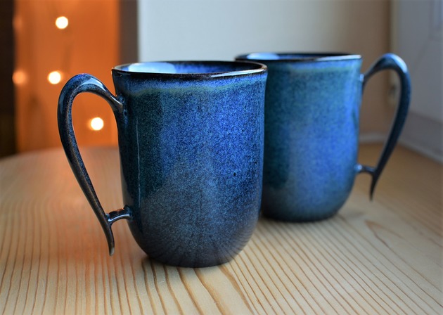Zestaw kubków ceramicznych Indygo 2x300 ml Ceramika Ciepliki