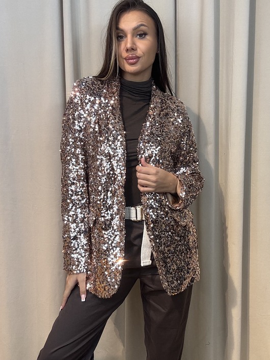 marynarki damskie Cekinowy żakiet Rame