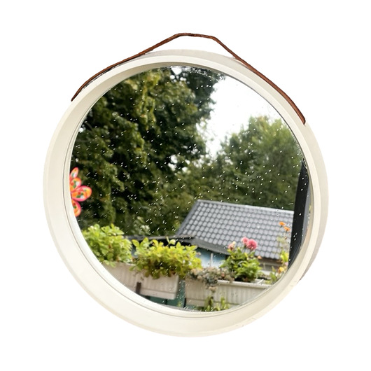 lustra stojące i wiszące Lustro okrągłe Reflections by Thermotex  Dania  vintage  lata 70.