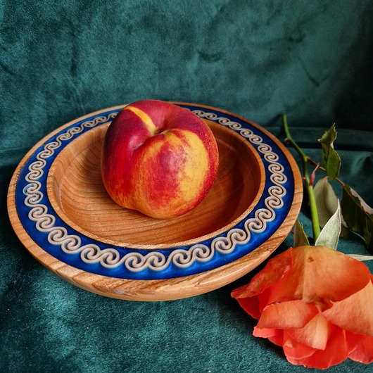 talerze, miski Miska morska z drewna