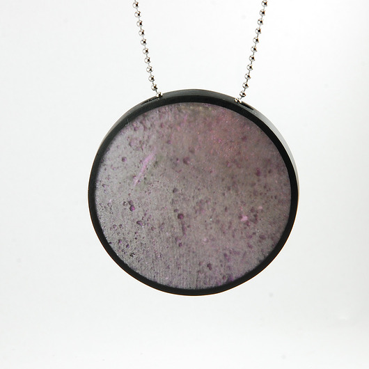 wisiory Fioletowy naszyjnik księżycowy