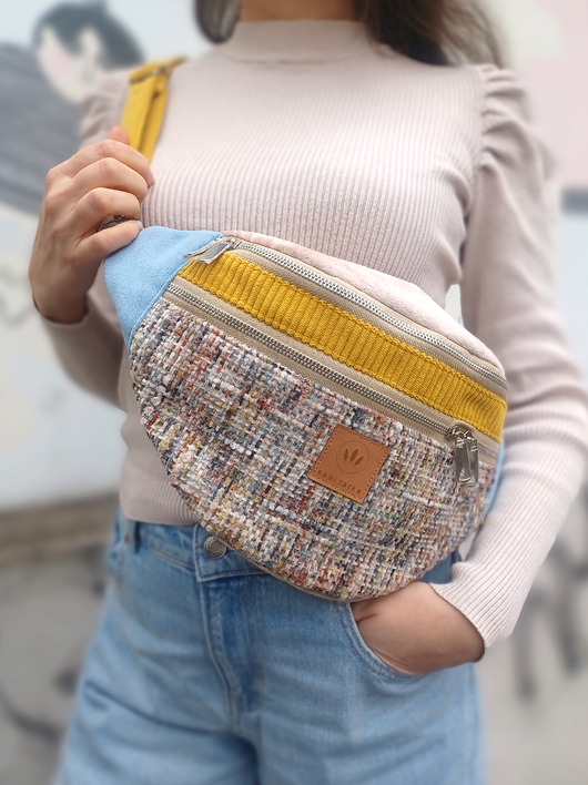 saszetka nerka Pastelowa nerka damska XL Merida