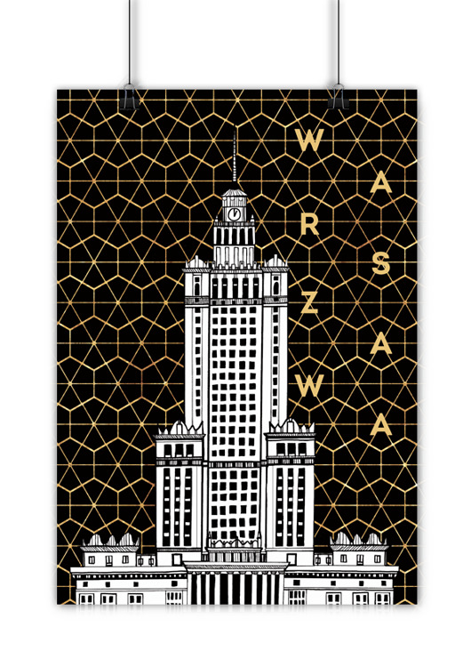 plakaty Plakat Pałac Kultury Złoty