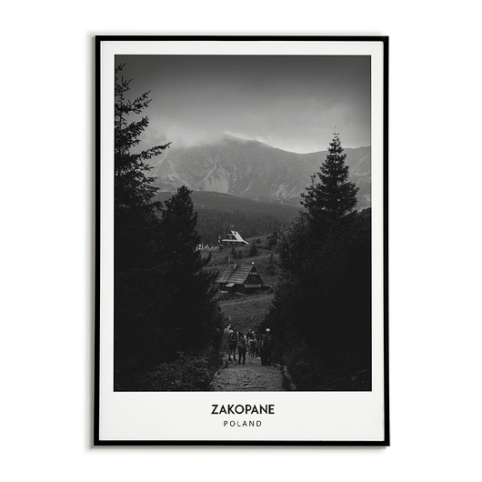 plakaty Plakat miasto POLSKA - ZAKOPANE obraz