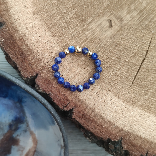 Pierścionek z lapis lazuli REVEAL