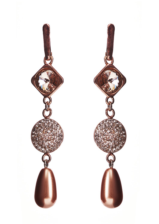 Srebrne kolczyki z kryształami marki Swarovski Alessandra unique