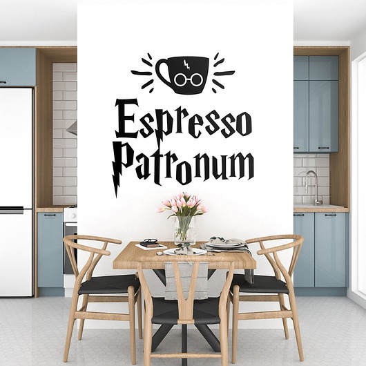 Naklejka Espresso Patronum Harry Potter trochę na ścianę
