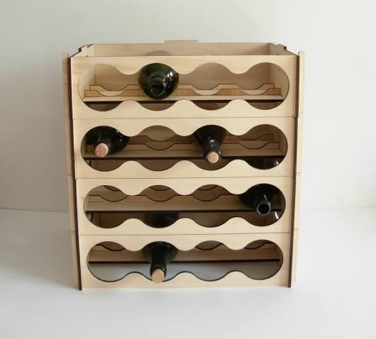 Modułowy stojak na wino (4 poziomy) wINNEmeble