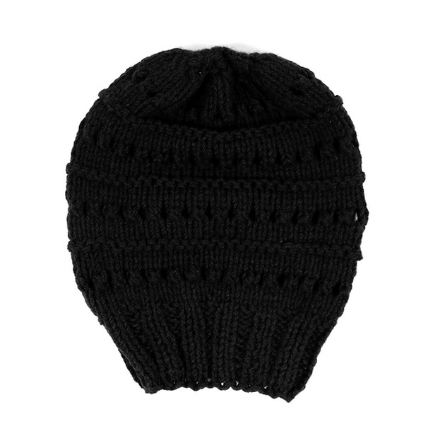 czapki damskie Czapka czarna luźna długa hipster beanie