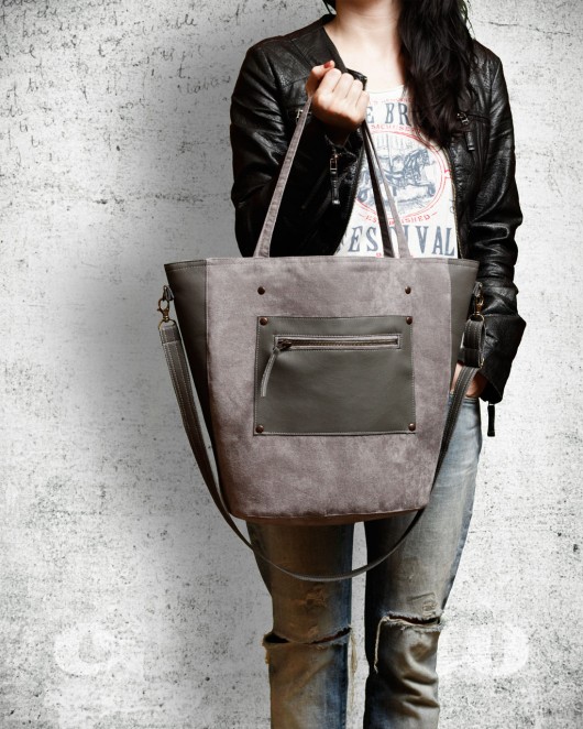 Bucket Bag Szara hairoo