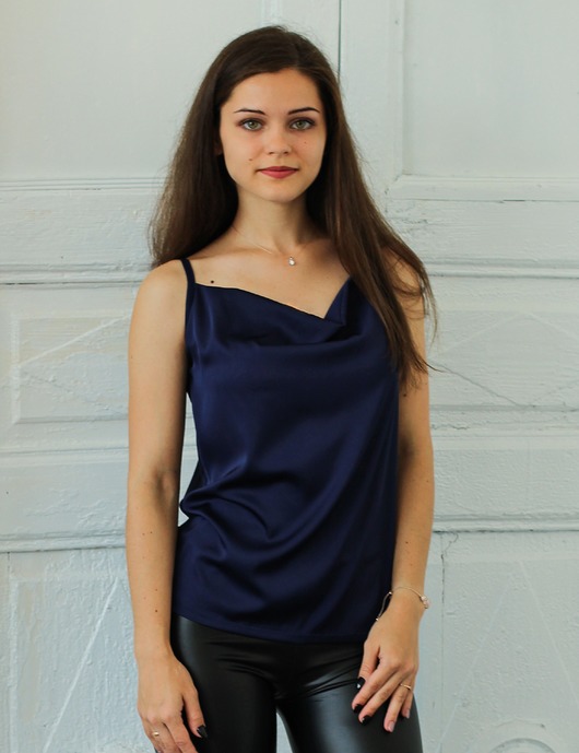 Jedwabny top KIRA Lavender Shop