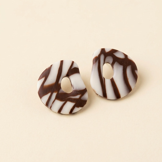 kolczyki z masy plastycznej Kolczyki Wena