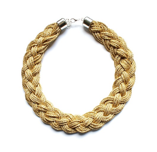 Golden braid Republika jewelry