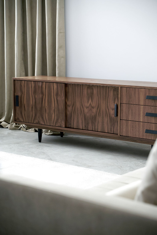 komody i szafki Komoda sideboard O-S03 drzwi przesuwne oraz 3 szuflady