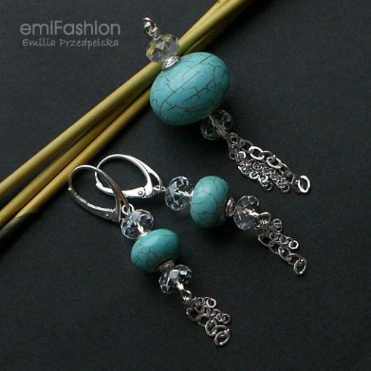 Roundelle i Howlit MAREMI Jewelry