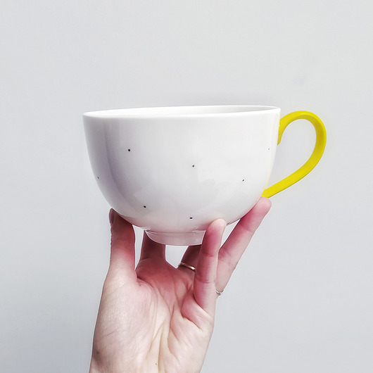 kubki KUBEK 500ml duży w kropki